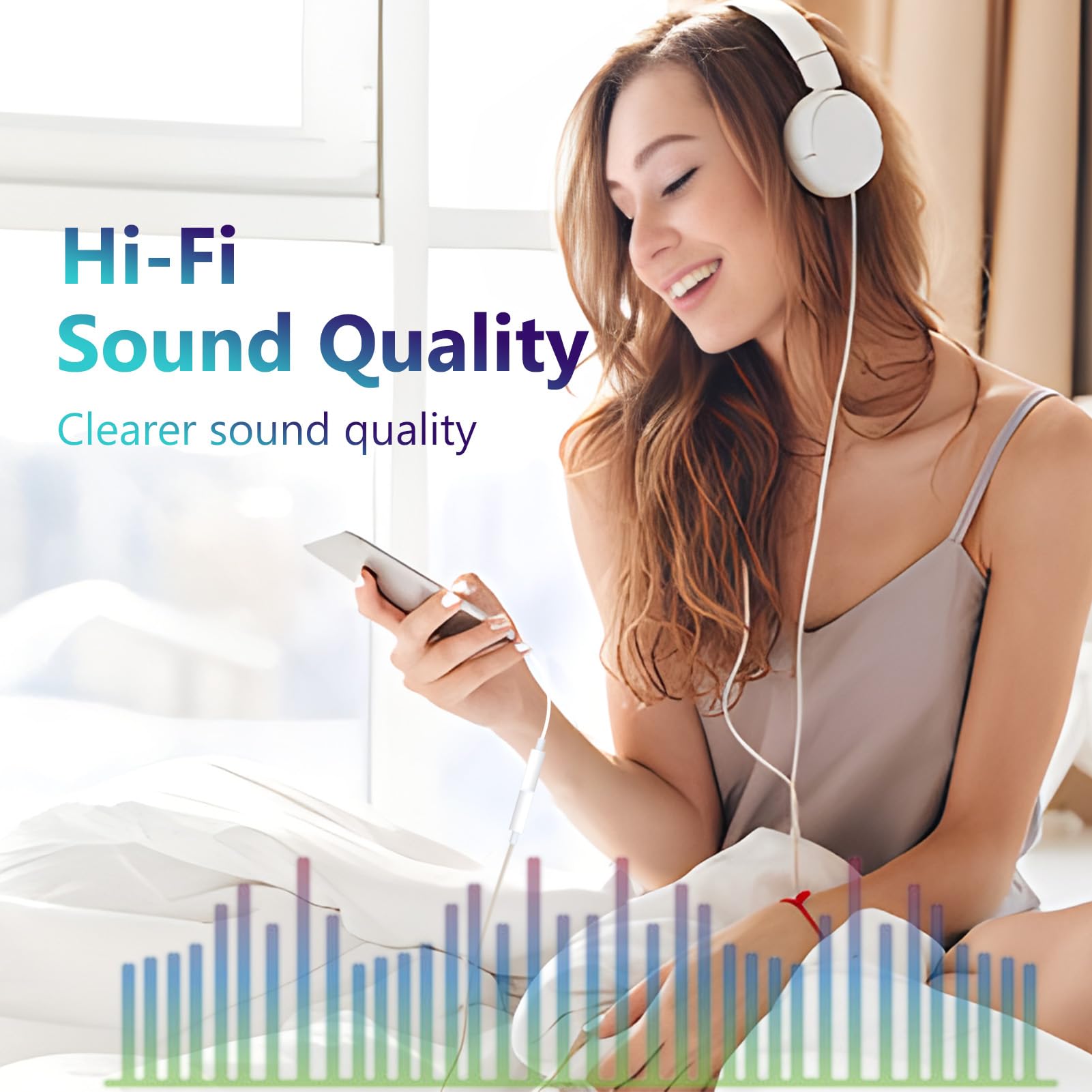 Seulliya 2 Pack USB Type C to 3.5mm Female Headphone Jack Adapter, USB C to Aux Audio Dongle Cable Cord Compatible with iPhone 16 Pro 15 Pro Max, Max,iPad Pro,MacBook, Galaxy S24 S23 S22