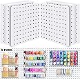 6Pcs Pegboard, Pegboard Wall Organizer, Mount Display Pegboard Kits fit Pegboard Organizer and Storage, Small Pegboard for Cr