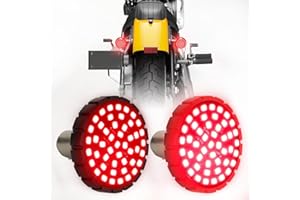 SUNPIE Motorcycle LED Turn Signal Lights 1157 Bullet Style Rear Blinker LED Light Compatible with Harley Touring Dyna Softail Sportster Street Glide Road Glide Iron 883, Dual-Element