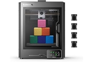 ELEGOO Centauri Carbon 3D Printer, CoreXY 500mm/s High Speed Printing with Auto Calibration, 320°C Nozzle and Built-in Camera, Ready to Print Out of The Box, 256x256x256mm Printing Size