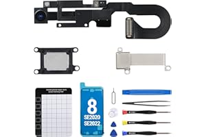 CYKJGS for iPhone 8 Ear Speaker Replacement OEM for iPhone SE 2020 with 7MP Front Camera Earpiece Module for iPhone SE 2022 with Microphone Part Ambient Light Fix Repair Tool Kit A1863 A1905 A1906