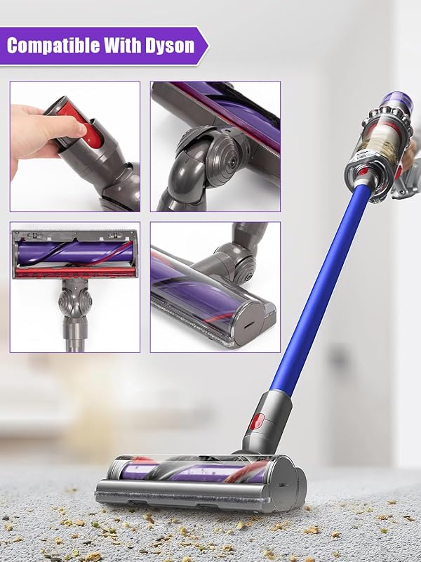 Cepillo Eléctrico Compatible con Dyson V7 V8 V10 V11 V15 Aspiradoras — foto 6 de 6