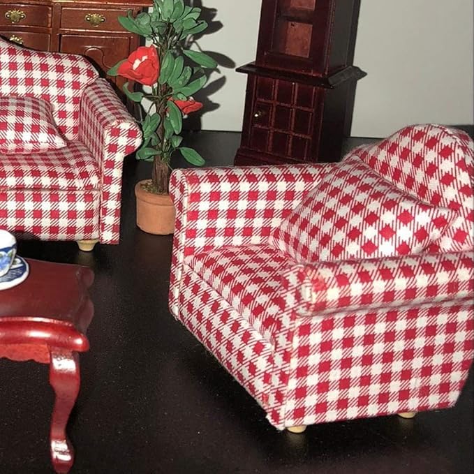 Buy Dollhouse Sofa, Doll Couch Miniature Dollhouse Furniture Dollhouse