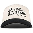 Lucky Brand Snapback Hat | Adjustable | Baseball Cap | Retro | American Heritage | 5 Panel Design | Cotton Canvas