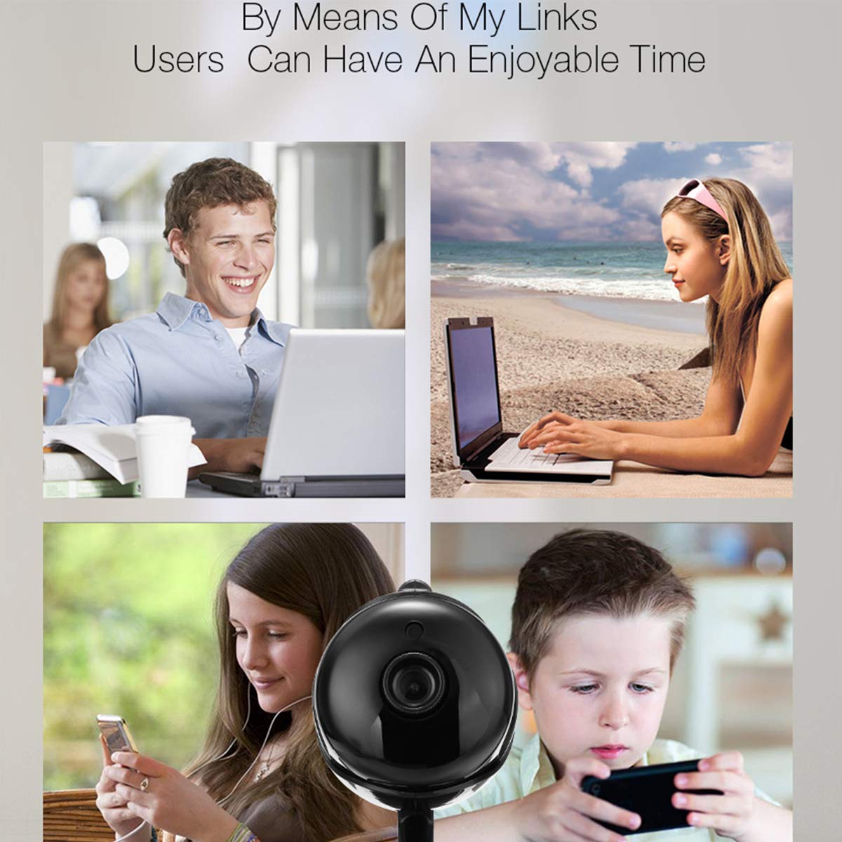 Wireless Security Camera, GUUDGO 720P HD Home Security Camera, WiFi IP Camera Indoor with Two-Way Audio, Motion Detection, Pet Baby Elder Nanny Monitor, iOS/Android APP,Cloud Service