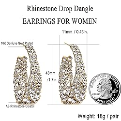 CEJUG Hoop Earrings for Women Bohemian Dangle Drop