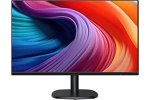 Amazon Basics 24 Inch (23.8 inch viewable) Monitor, FHD 1080P, Max 100Hz, VESA Compatible, Built-in Speakers, Black