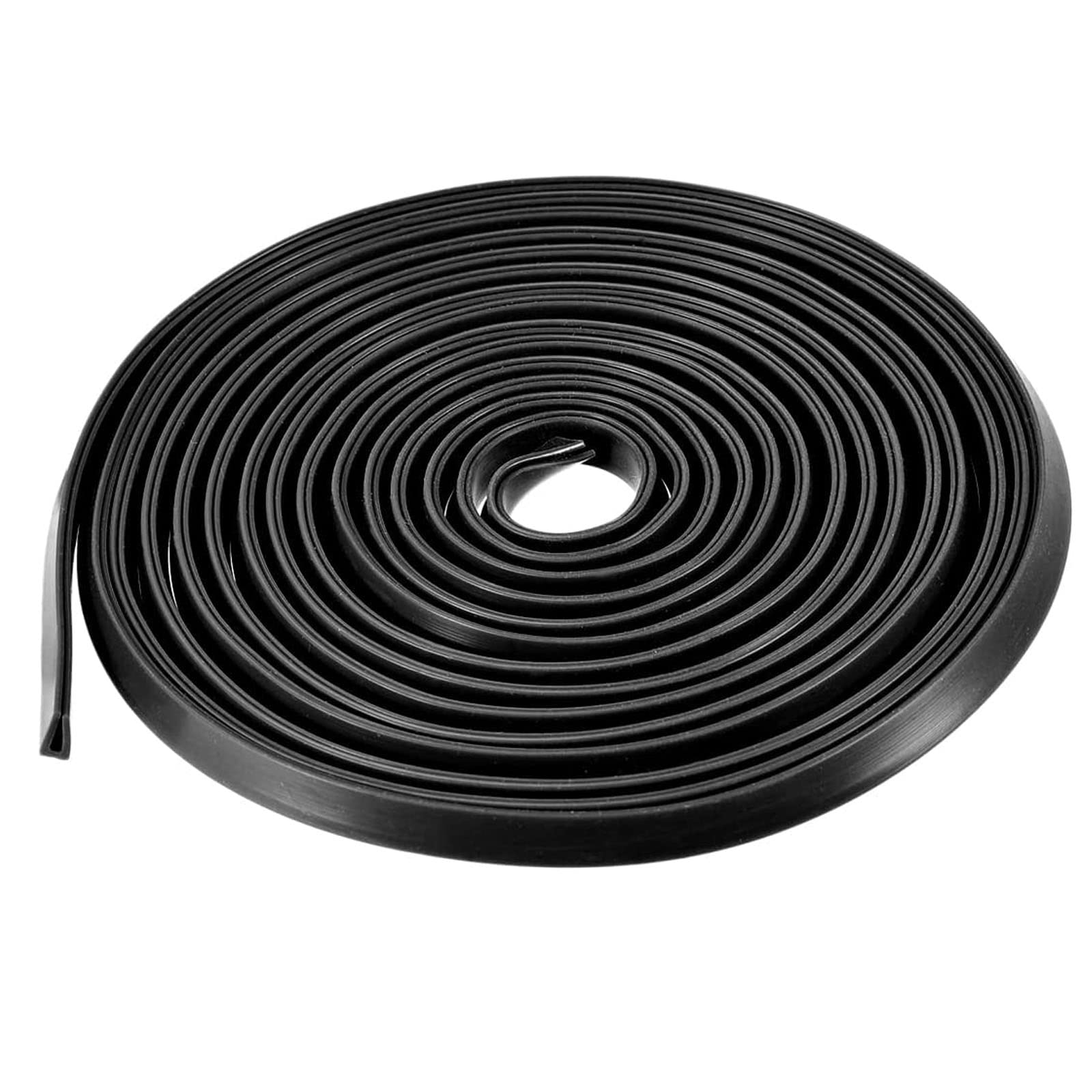 TA-VIGOR Edge Trim U Seal Black Rubber U Channel Edge Trim Rubber Seal, U Shape Weather Stripping for Edge Protector Fits 0.1-1.5mm Edge 10Ft Length