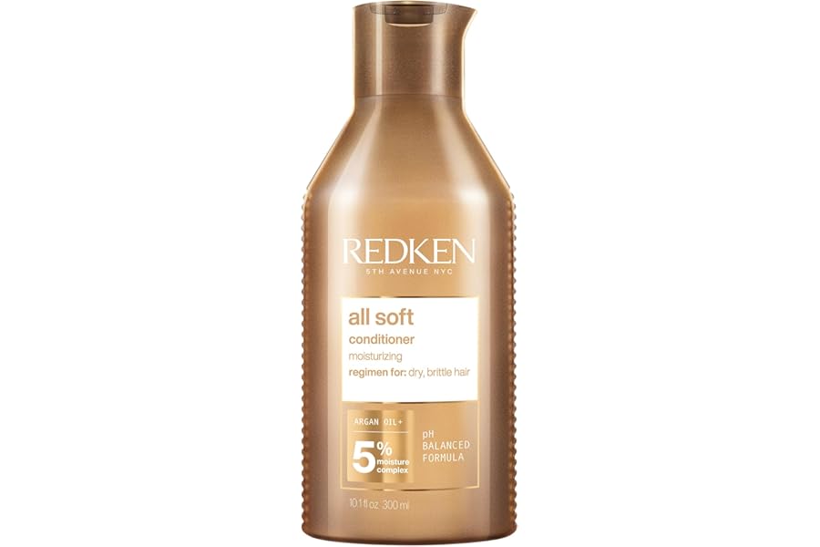 Redken All Soft Conditioner – Moisturizes & Hydrates Dry, Brittle Hair, Softens, Smooths & Adds Hair Shine, Conditioner & Detangler