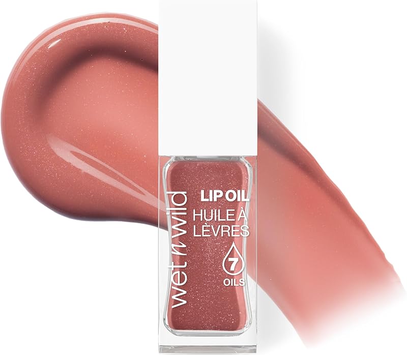 Lip Oil, Nutritivo y No Pegajoso Lip Gloss Potenciado por 7 Aceites Naturales, Fórmula Ligera para Efecto de Brillo Espejo, Cocoa Rose