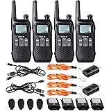 Retevis RT16 Walkie Talkies for Adults,Long Range Rechargeable Two Way Radio,Flashlight NOAA VOX,2 Way Radio for Camping Clim