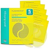 PATCHOLOGY Eye Mask, Brightening Under Eye Patches for Puffy Eyes and Dark Circles, Vitamin C Serum, Dark Circles Under Eye Treatment, Hydrating Eye Patches for women and men (5 Pairs)