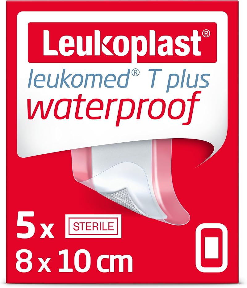 Leukomed T Plus Sterile Waterproof Wound Dressing 8x10 cm Box of 5 Leukoplast