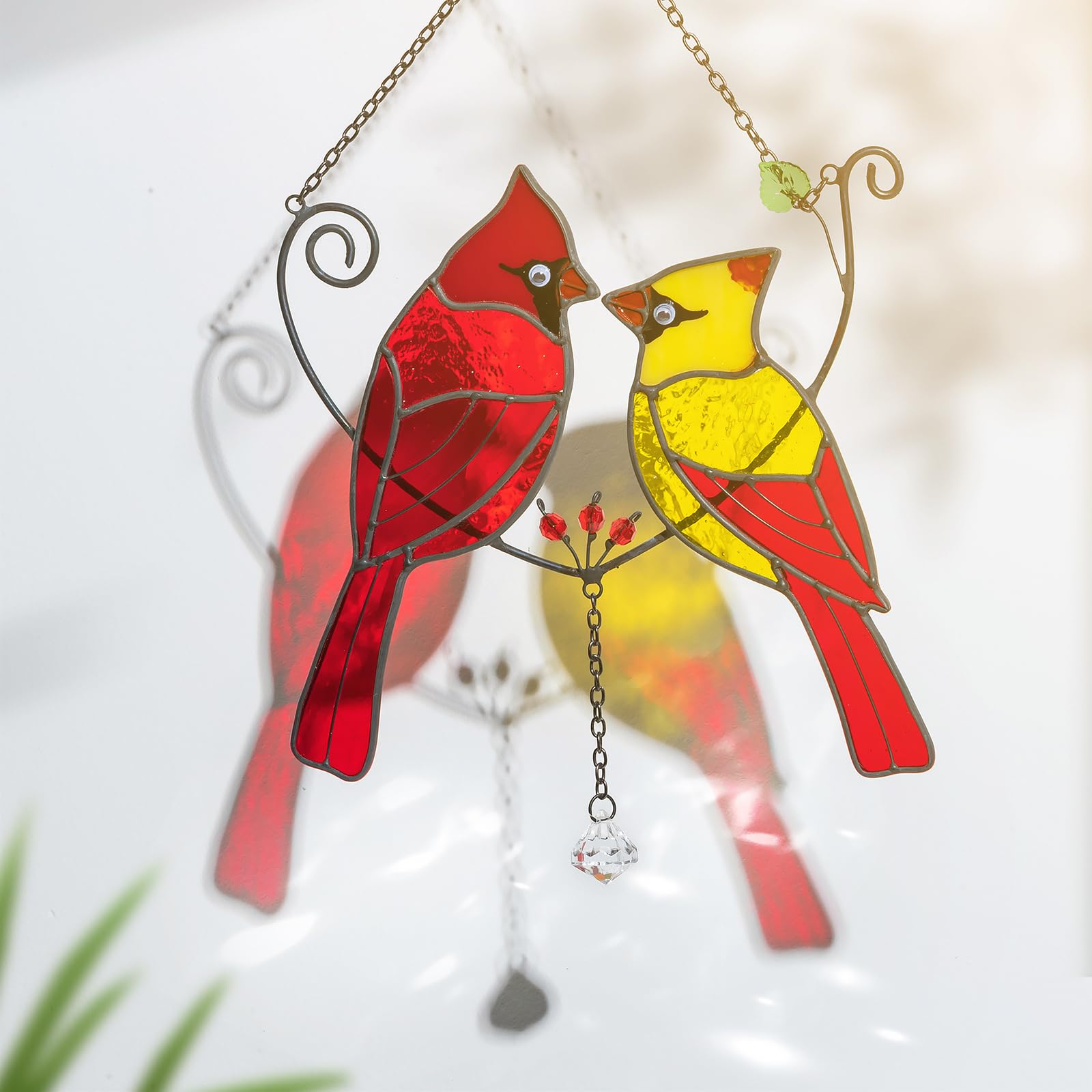 Fanyil Cardinal Lamps, Sheremart Cardinal Lamp, Cardinal Bird Lamp, Red