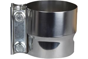 ROADFORMER 3 inch Exhaust Clamp - Lap Joint Exhaust Band Clamps Preformed Stainless Steel -1 Piece