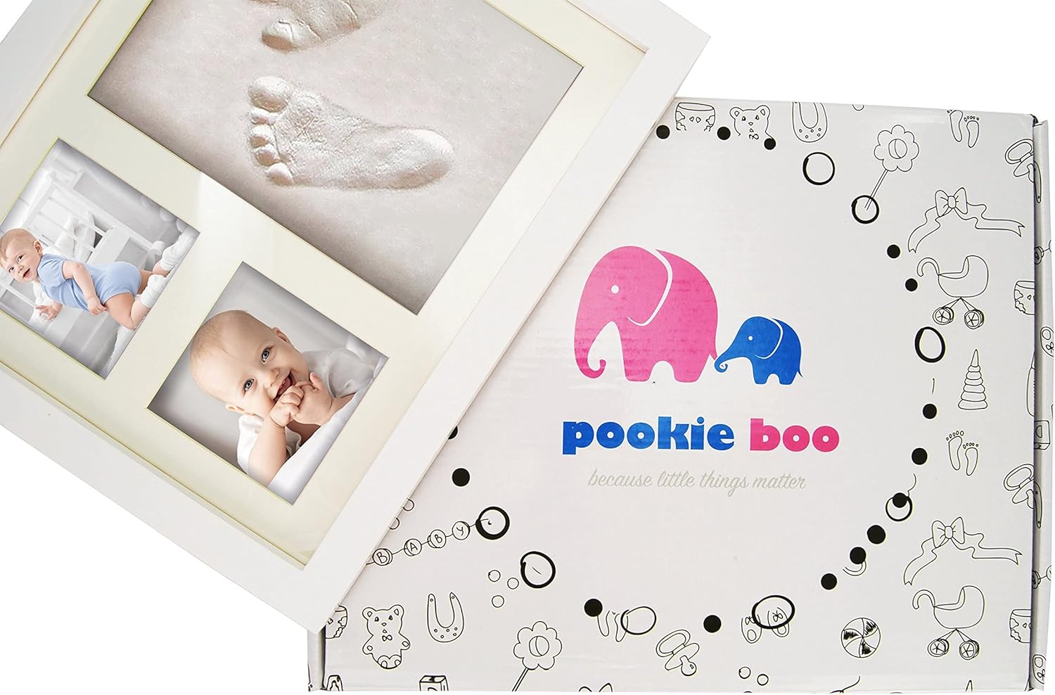 Kit Empreinte Pieds Et Mains Bebe 100 Non Toxique Cadre Bois Verre Acrylique Support Pour 2 Photos Idee Cadeau Pour Enfants Jeunes Mamans Et Papas Amazon Fr Bebes Puericulture