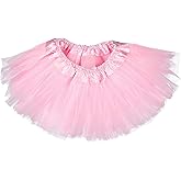Dancina Tutu Skirt for Girls Ages 0M–13Y – Baby, Toddler, Little & Big Kid Sizes – Fluffy Tulle with Soft Elastic Waist