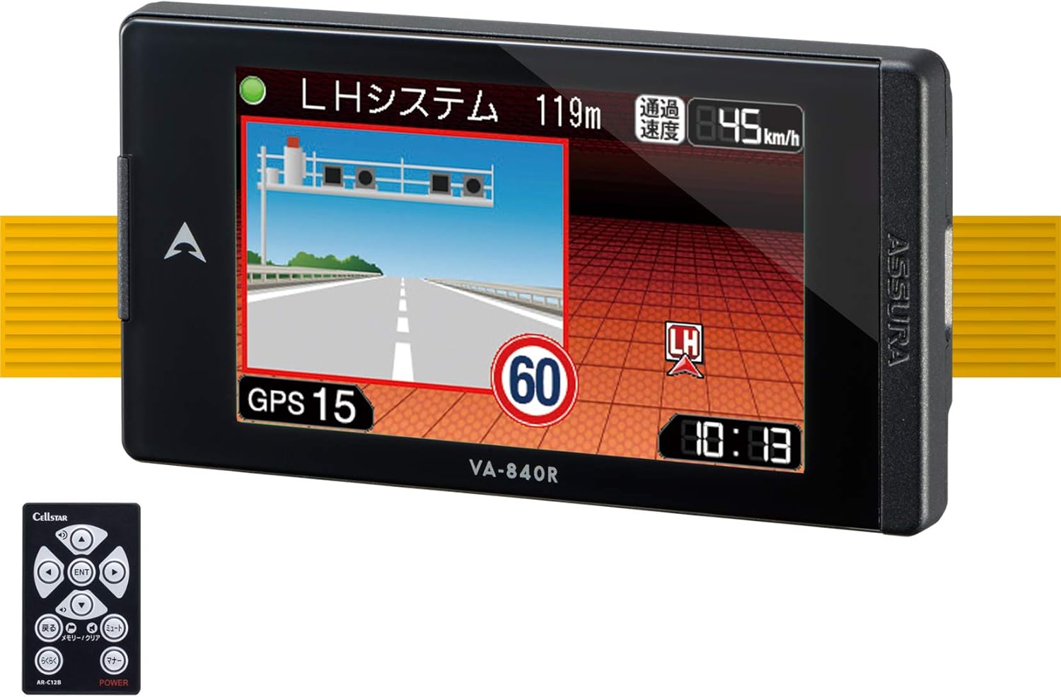 Amazon セルスター Cellstar Gpsレーダー探知機 Gセンサー 17バンド 3年保証モデル Va 840r レーダー探知機アクセサリ 車 バイク