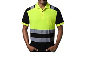 JKWEARSA Safety Shirt for Men Hi Vis Reflective Shirt Workwear,Quick Drying Breathable Soft T Shirt