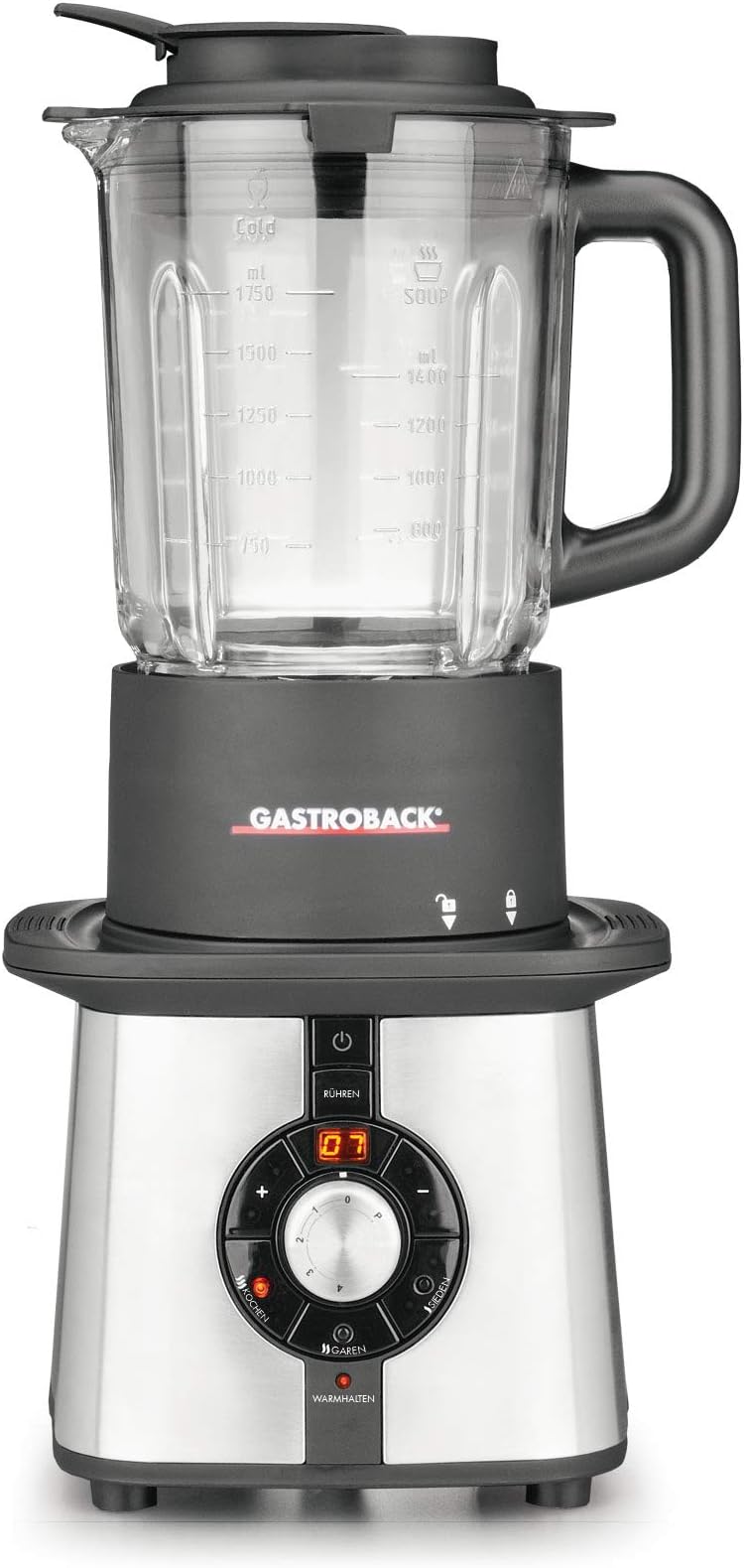 Gastroback 41020 Cook & Mix Plus Mixer Cooker Blender 2000W