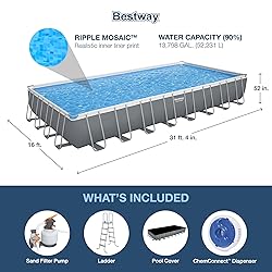 Bestway Power Steel 31' 4" x 16' x 52" Rectangular
