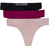 Tommy Hilfiger womens Seamless Matte & Shine Thong Underwear 3-pack