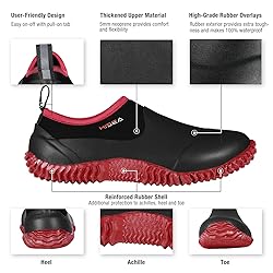 HISEA Unisex Waterproof Garden Shoes, Men's Ankle