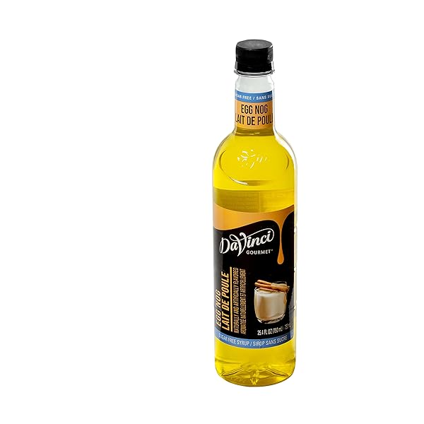 DAVINCI GOURMET SUGAR-FREE EGG NOG SYRUP, 25.4 FLUID OUNCES (PACK OF 1)