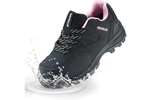 ROVELLIA Waterproof Shoes for Women Wide Width Non Slip Work Shoes Chefs Food Service Water Resistant Sneakers Lightweight Slip Resistant Fashion Footwear for Nurse