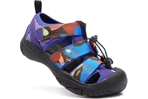 HAPPY NOCNOC Toddler Sandals Summer Boys Girls Kids Water Sandals Closed-toe Quick Dry Hiking Lightweight Outdoor Sport Sandals