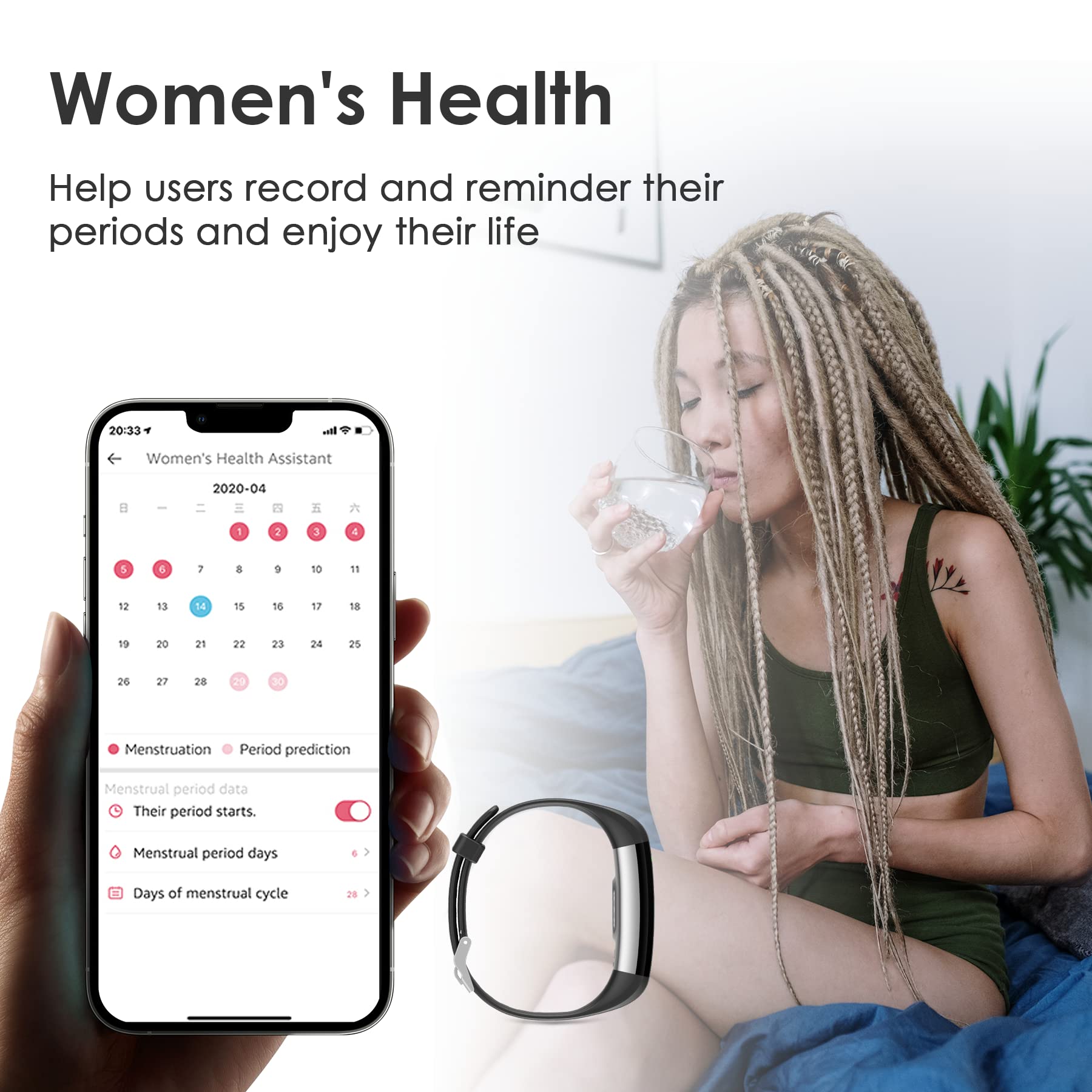 threesheep Fitness Tracker for Men and Women,Fitness Watch Waterproof with Activity Tracker and Sleep Monitor,Smart Watch for Android and iOS Phones(Black)…… - Image 5