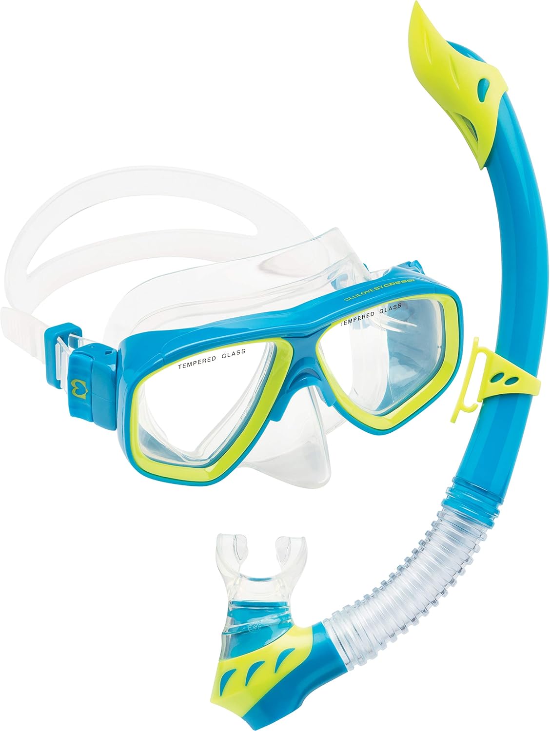Cressi Kids Moon Snorkeling Mask with 100 Percent Dry Snorkel Diving