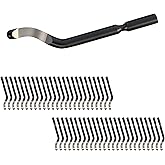 50Pcs Deburring Tool HSS Blades Hand Cutters Rotary Burr Removal Blades | Replacement Cutter Head for 3D Printing Metal Resin Scraping PVC Plastic Copper Pipe Edges, Compact &amp; Portable Durable