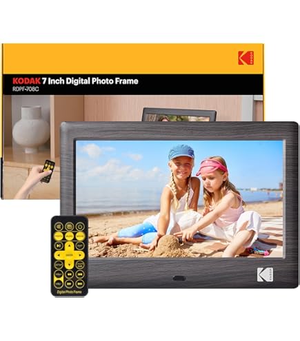 Amazon.com : Kodak 7 Inch Black Digital Picture Frame 32GB Storage