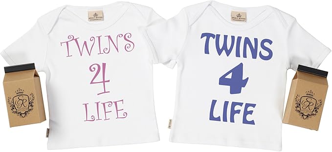 Sr Dans Boite Cadeau Twins 4 Life T Shirt Bebe Jumeaux Fille T Shirt Bebe Jumeaux Garcon Coffrets Cadeaux Pour Bebe Jumeaux Blanc 5 6yrs Amazon Fr Vetements Et Accessoires