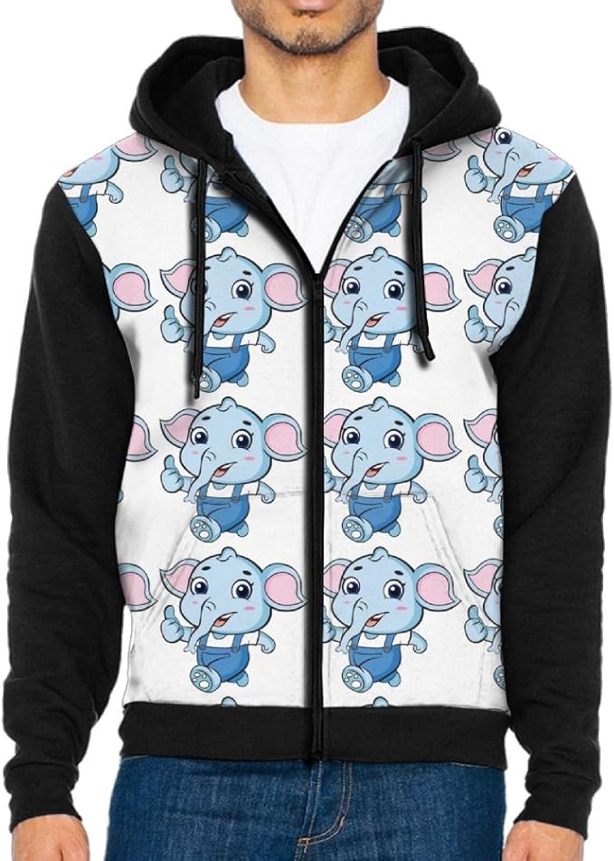 RMM KKK Male Elephant Hoodies Sweatshirts at Amazon Men’s Clothing store