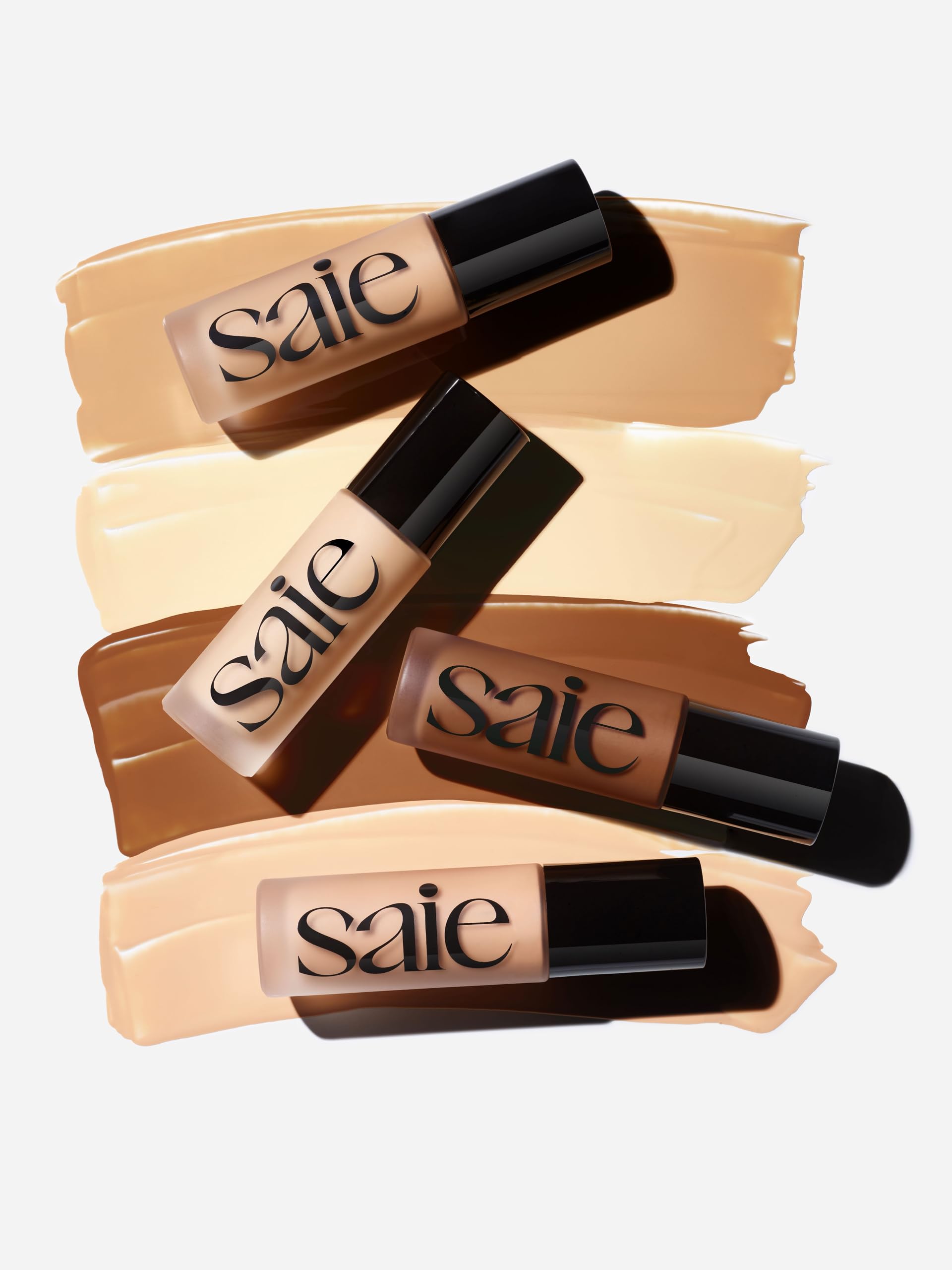 Saie Glowy Super Skin Tint Liquid Foundation - Weightless + Dewy Foundation with Lightweight Medium Coverage - Hydrating Face Makeup + Skin Care Serum Hybrid with Hyaluronic Acid - Shade 11 (1.01 oz)
