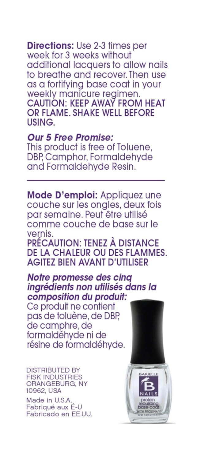 Barielle Protein Rebuilding Base Coat with Prosina : Beauty