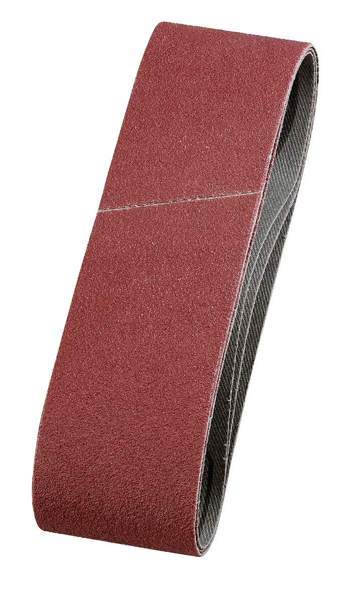 kwb Abrasive Belts 40X303 Mm Made Of High-Grade Corundum With Grit Size 60, Special Gluing and Flexible Cotton Fabric for Coarse Sanding Of Wood and Metal