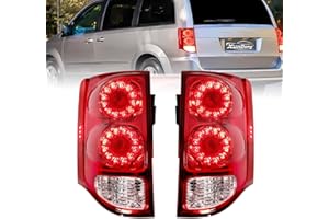 Pair Tail Lights Compatible With 2011-2020 Dodge Grand Caravan Pair LED Taillight Assembly Rear Lamp Run Brake Signal Reverse