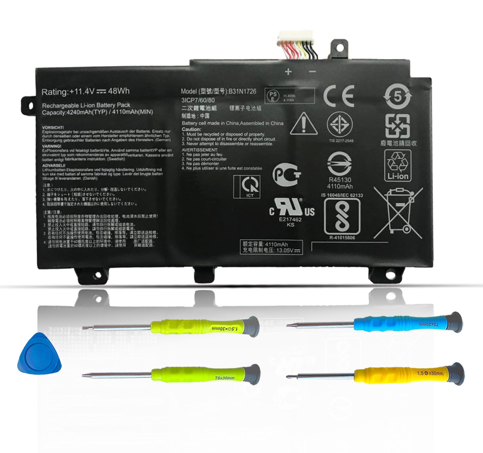 Promo Original Baterai Asus Tuf Gaming Fx504 Fx505 Fx505gd Fx80 B31n1726 Diskon 12% Di Seller