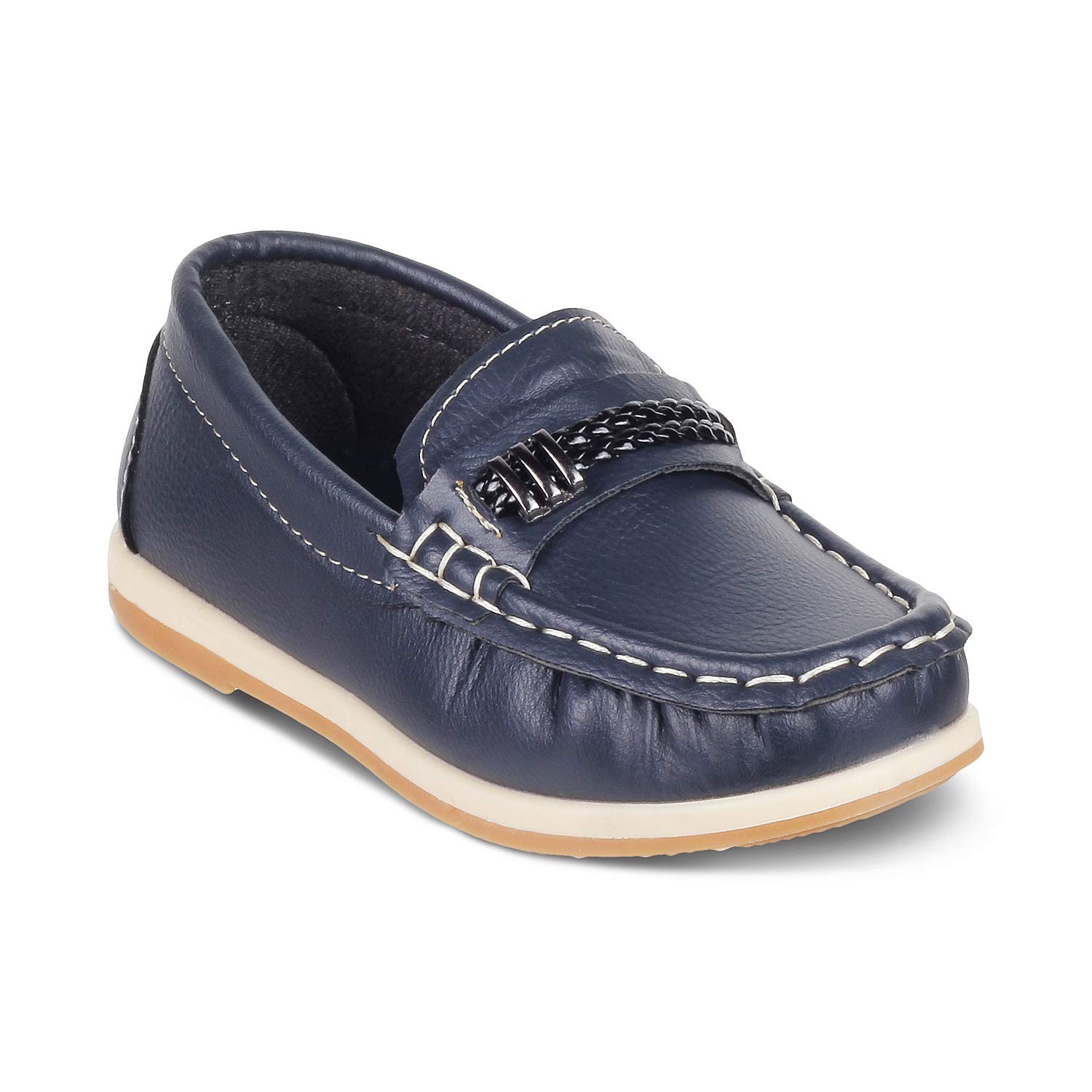 boys navy loafers