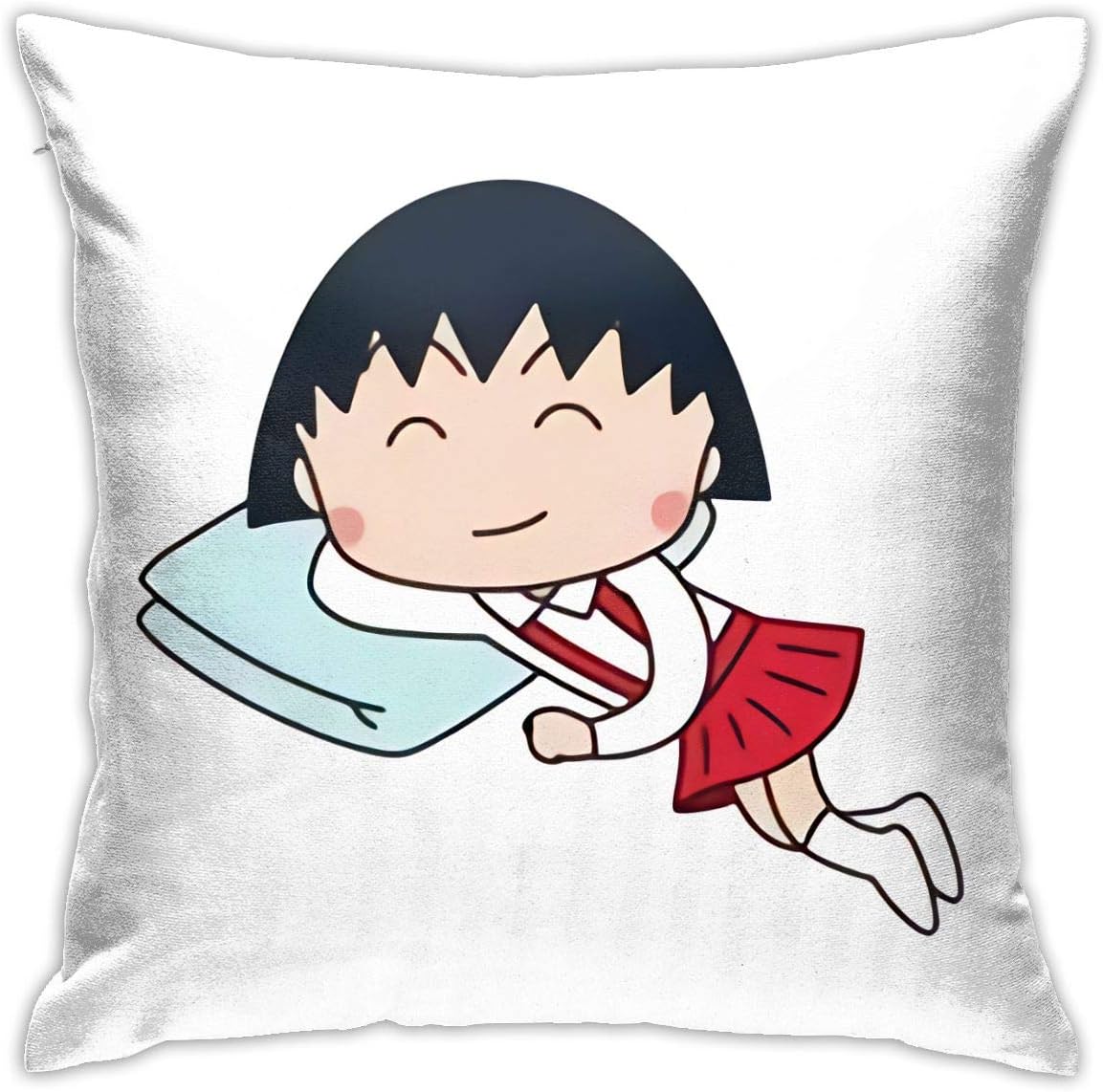 Opplsh Hdrejn Chi-bi Maruko Cushion Pillowcase Pillow Sofa Cushion Bed Pillow 18inch18inch