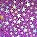 David accessories Gold Foil Glitter Star Pattern Printed Faux Leather Sheets Felt Back 8 Pcs 7.7