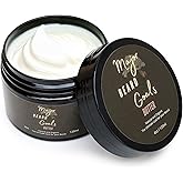 Major Beard Goals Beard Butter for Men - Leave-In Softener for Mustache & Beard Care, Cream Hydrates, Reduces Itchiness - Jamaican Black Castor Oil, Biotin, Collagen, & Shea Butter - 4oz