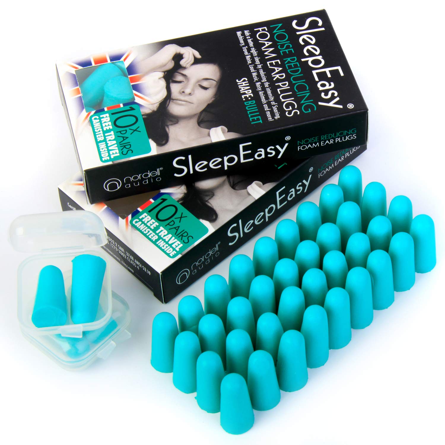 Best Ear Plugs for Sleeping, Protection for Musicians Hearing/Ears from Loud Music, Earplugs Help Save Sanity from Sleep Deprivation via Snoring, Pets and Neighbours, 40 Earplugs for the Price of 20