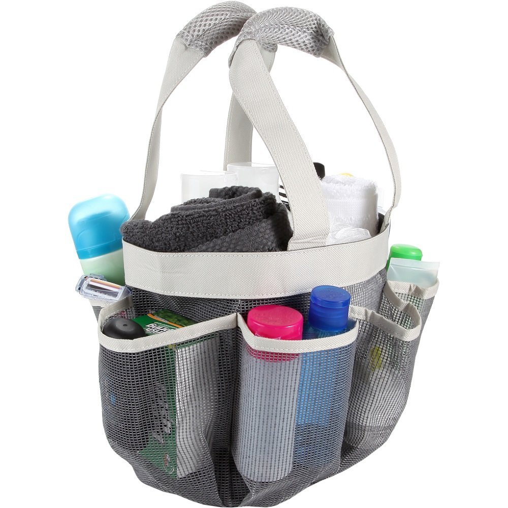 Quick Dry Shower Tote Mesh Caddy, 7pocket (Cool Grey) eBay