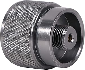 REDCAMP Small Camping Stove Adapter, Output: EN417 Lindal Valve or 16oz/1lb Gas Canister, Two Types