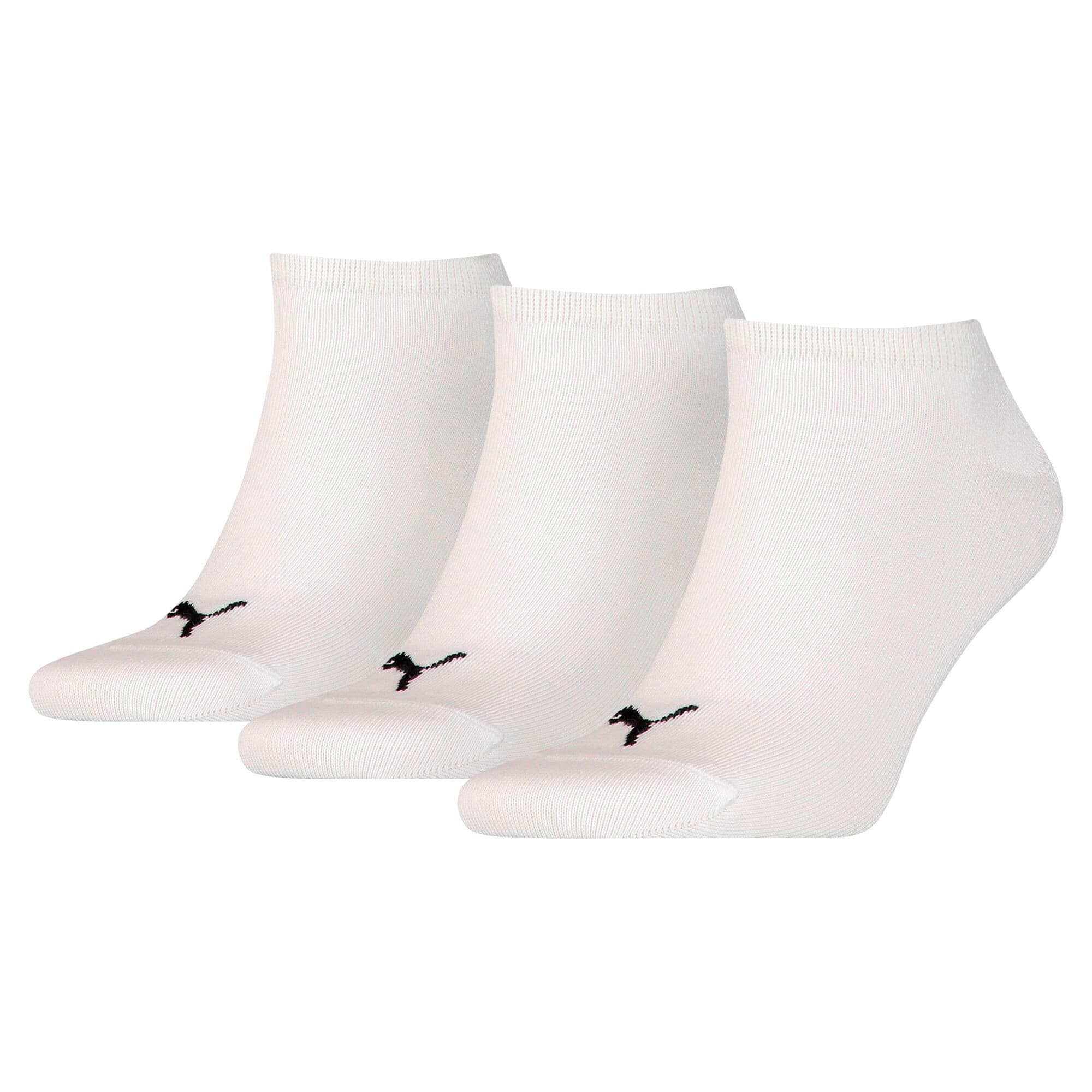 PUMA Sportive Sneaker Sock Pack of 3, White, 6 - 8 UK (39-42 EU), one size