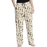 Moose Men's Pajama Pants with Pockets Elastic Waistband Breathable Lightweight Sleep Pants for Men Soft Lounge Pants M